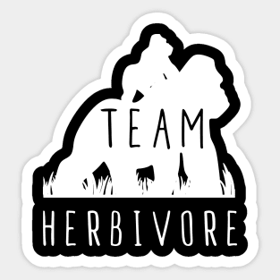 Team Herbivore Gorilla Vegan T-Shirt, Gift Tee For animal lover, Vegetarian Women and Men Sticker